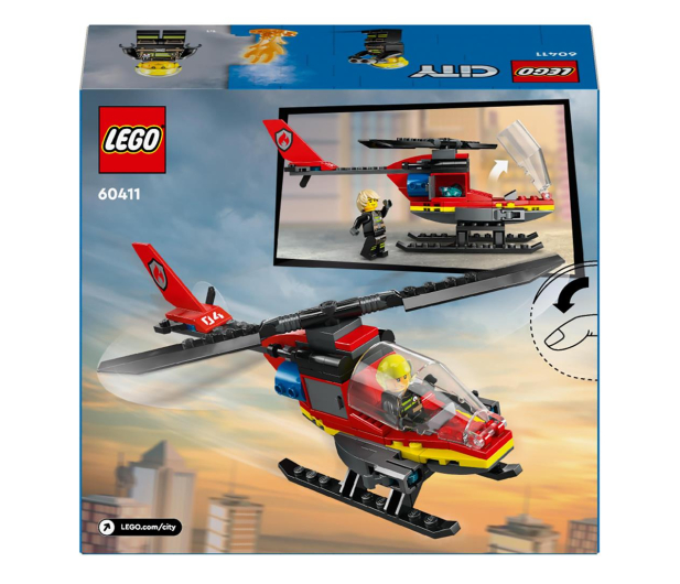 LEGO City 60411 Strażacki helikopter ratunkowy - 1202614 - zdjęcie 7